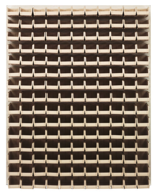 Quantum Storage 48X61 Hc Louvered Panel W/165 Bins Ivory