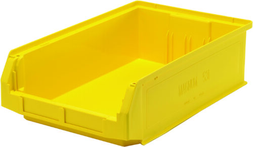 Quantum Storage Magnum Series Bin Yellow 19-3/4 in. X 12-3/8 in. X 5-7/8 in.
