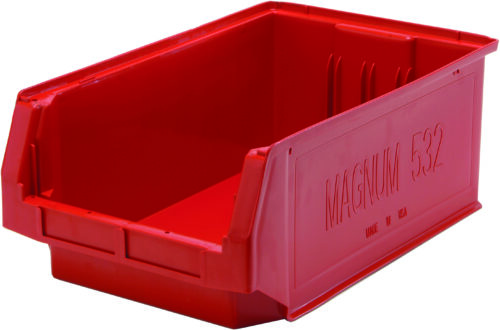 Quantum Storage Magnum Series Bin Red 19-3/4 in. X 12-3/8 in. X 7-7/8 in.