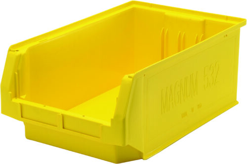 Quantum Storage Magnum Series Bin Yellow 19-3/4 in. X 12-3/8 in. X 7-7/8 in.