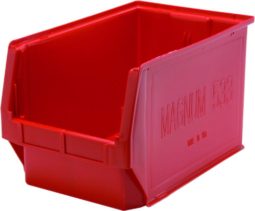 Quantum Storage Magnum Series Bin Red 19-3/4 in. X 12-3/8 in. X 11-7/8 in.