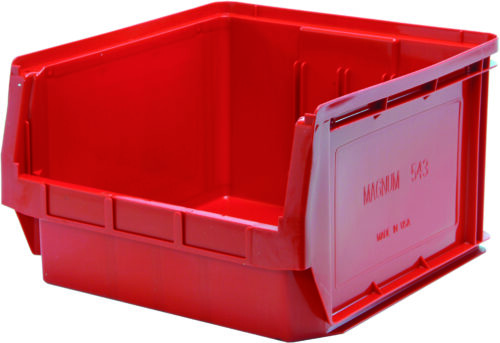 Quantum Storage Magnum Series Bin Red  19-3/4 in. X 18-3/8 in. X 11-7/8 in.