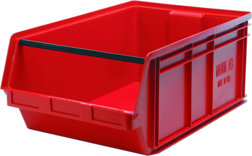 Quantum Storage Magnum Series Bin Red 29 in. X 18-3/8 in. X 11-7/8 in.