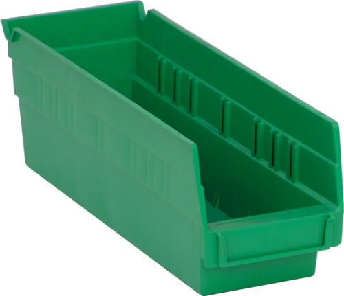 Quantum Storage Shelf Bin Green 11-5/8 in. X 4-1/8 in. X 4 in.