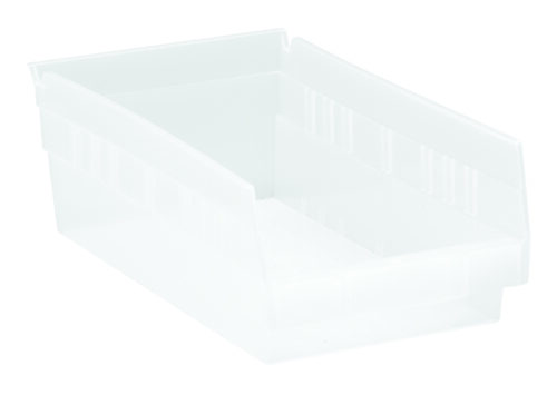 Quantum Storage Shelf Bin Clear 11-5/8 in. X 6-5/8 in. X 4 in.