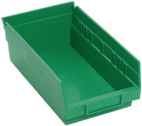 Quantum Storage Shelf Bin Green 11-5/8 in. X 6-5/8 in. X 4 in.