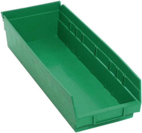 Quantum Storage Shelf Bin Green 17-7/8 in. X 6-5/8 in. X 4 in.