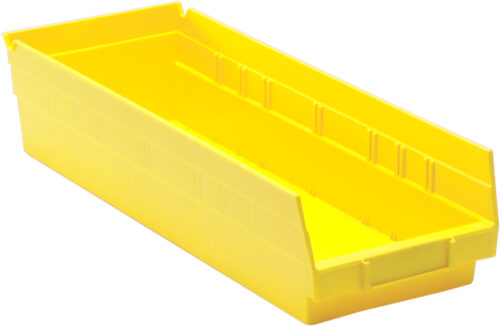 Quantum Storage Shelf Bin Yellow 17-7/8 in. X 6-5/8 in. X 4 in.