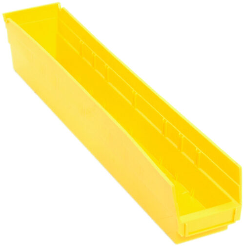 Quantum Storage Shelf Bin Yellow 23-5/8 in. X 4-1/8 in. X 4 in.