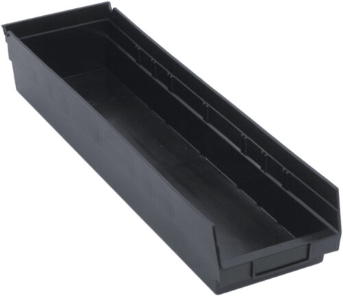 Quantum Storage Shelf Bin Black 23-5/8 in. X 6-5/8 in. X 4 in.