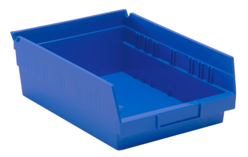 Quantum Storage Shelf Bin Blue 11-5/8 in. X 8-3/8 in. X 4 in.