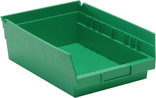 Quantum Storage Shelf Bin Green 11-5/8 in. X 8-3/8 in. X 4 in.