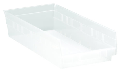 Quantum Storage Shelf Bin Clear 17-7/8 in. X 8-3/8 in. X 4 in.