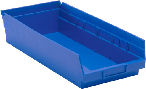 Quantum Storage Shelf Bin Blue 17-7/8 in. X 8-3/8 in. X 4 in.