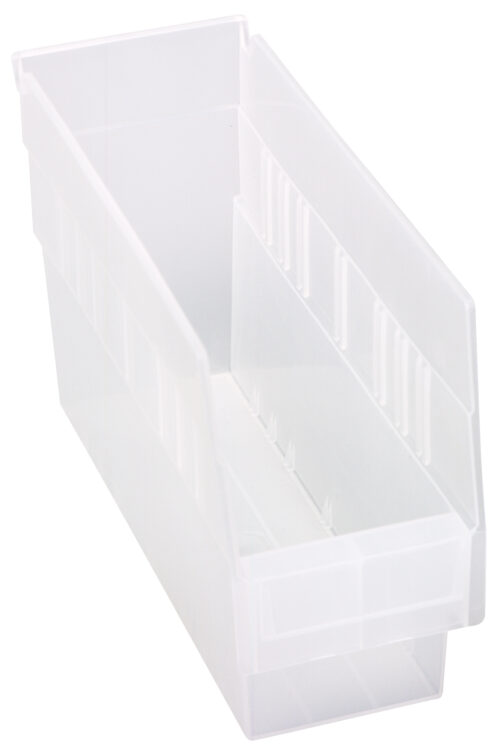 Quantum Storage Shelf Bin Clear 11-5/8 in. X 4-1/8 in. X 6 in.