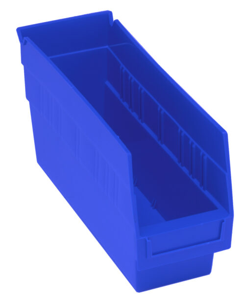 Quantum Storage Shelf Bin Blue 11-5/8 in. X 4-1/8 in. X 6 in.