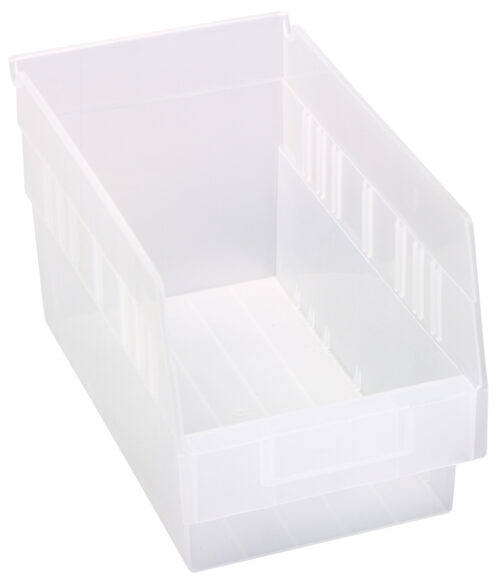 Quantum Storage Shelf Bin Clear 11-5/8 in. X 6-5/8 in. X 6 in.