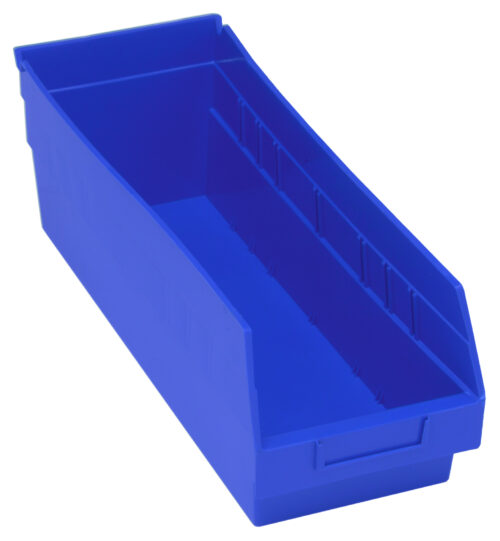 Quantum Storage Shelf Bin Blue 17-7/8 in. X 6-5/8 in. X 6 in.