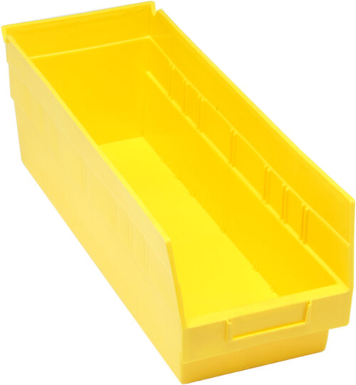 Quantum Storage Shelf Bin Yellow 17-7/8 in. X 6-5/8 in. X 6 in.