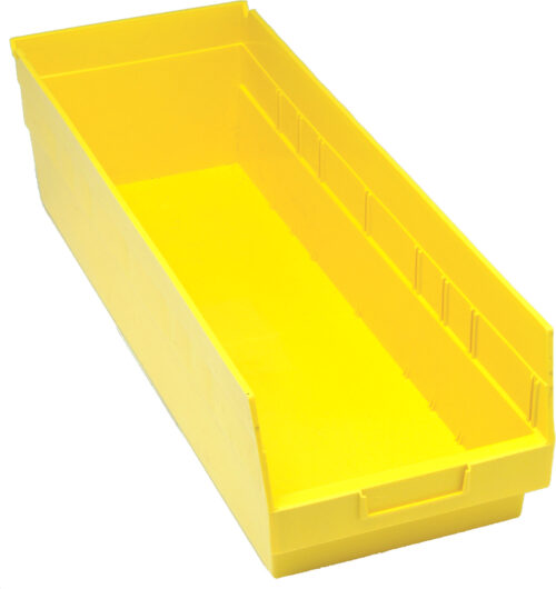 Quantum Storage Shelf Bin Yellow 23-5/8 in. X 8-3/8 in. X 6 in.