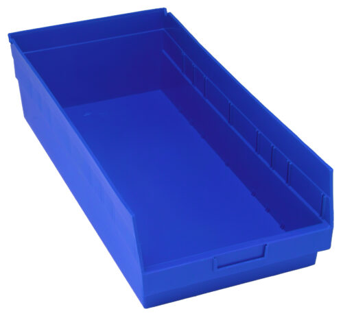 Quantum Storage Shelf Bin Blue 23-5/8 in. X 11-1/8 in. X 6 in.