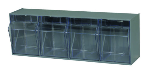 Quantum Storage Tip Out Bin Gray