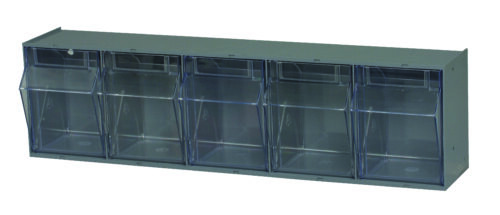 Quantum Storage Tip Out Bin Gray