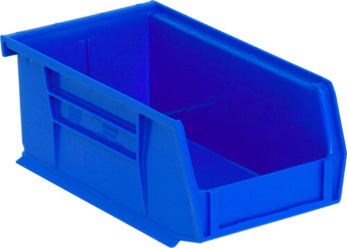Quantum Storage Ultra Stack & Hang Bin Blue  7-3/8 in. X 4-1/8 in. X 3 in.