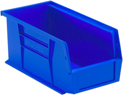 Quantum Storage Ultra Stack & Hang Bin Blue 10-7/8 in. X 5-1/2 in. X 5 in.