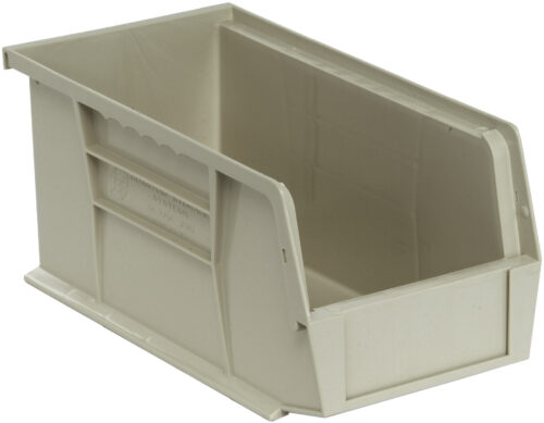 Quantum Storage Ultra Stack & Hang Bin Stone 10-7/8 in. X 5-1/2 in. X 5 in.