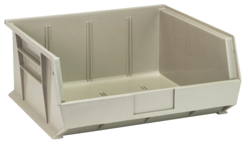 Quantum Storage Ultra Stack & Hang Bin Stone  14-3/4 in. X 16-1/2 in. X 7 in.