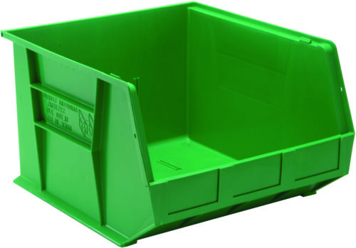 Quantum Storage Ultra Stack & Hang Bin Green 18 in. X 16-1/2 in. X 11 in.
