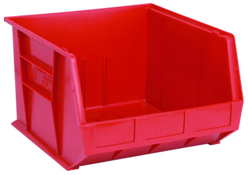 Quantum Storage Ultra Stack & Hang Bin Red 18 in. X 16-1/2 in. X 11 in.