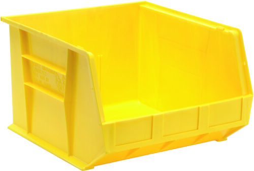 Quantum Storage Ultra Stack & Hang Bin Yellow 18 in. X 16-1/2 in. X 11 in.