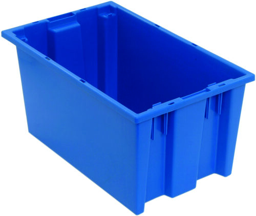 Quantum Storage Stack & Nest Tote Blue 18 in. X 11 in. X 9 in.