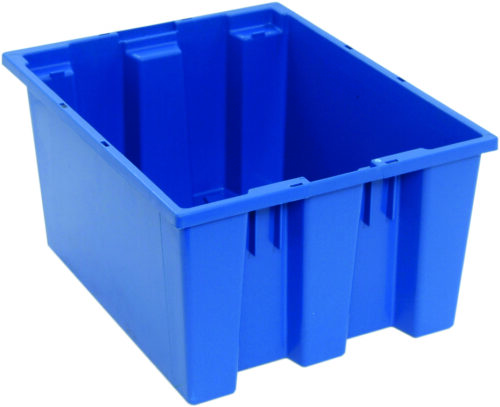 Quantum Storage Stack & Nest Tote Blue 19-1/2 in. X 15-1/2 in. X 10 in.
