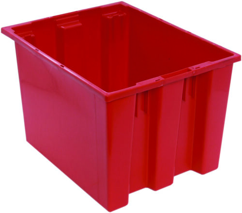 Quantum Storage Stack & Nest Tote Red 19-1/2 in. X 15-1/2 in. X 13 in.