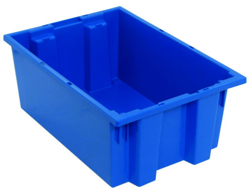Quantum Storage Stack & Nest Tote Blue 19-1/2 in. X 13-1/2 in. X 8 in.