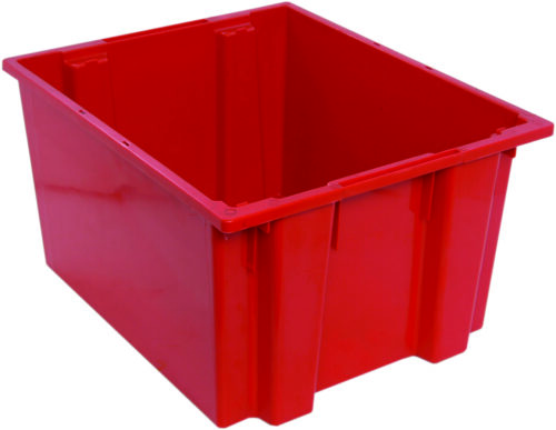 Quantum Storage Stack & Nest Tote Red 23-1/2 in. X 19-1/2 in. X 13 in.