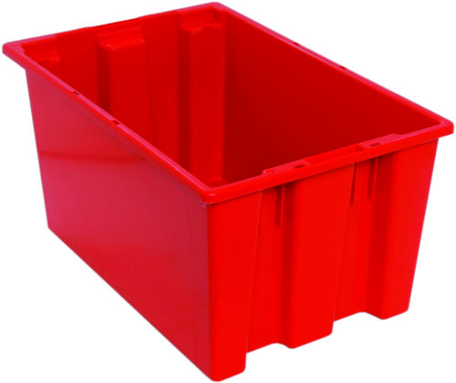 Quantum Storage Stack & Nest Tote Red 23-1/2 in. X 15-1/2 in. X 12 in.