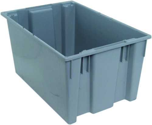 Quantum Storage Stack & Nest Tote Gray 29-1/2 in. X 19-1/2 in. X 15 in.