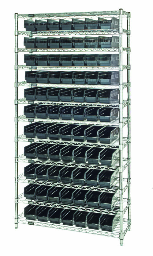 Quantum Storage Wire Shelv in.g Unit W/88 Conductive Bins