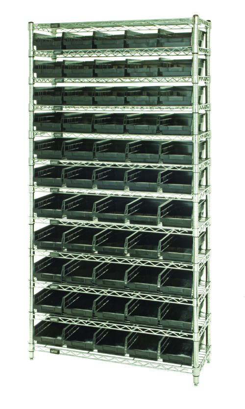 Quantum Storage Wire Shelv in.g Unit W/55 Conductive Bins