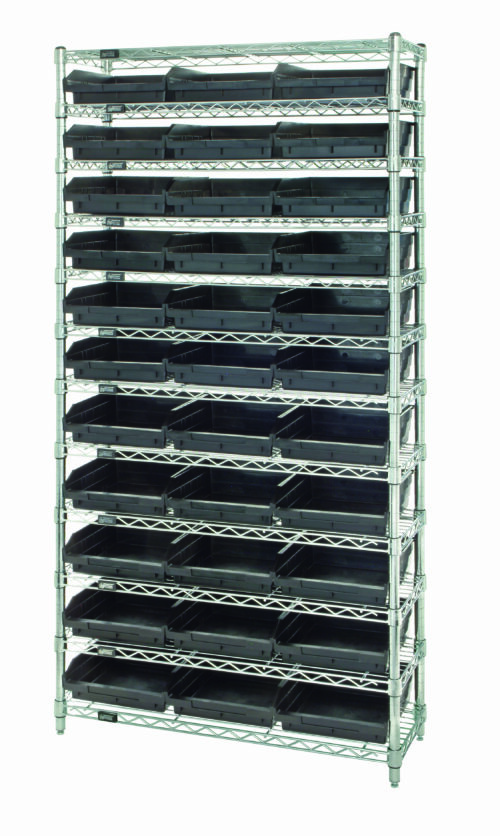 Quantum Storage Wire Shelv in.g Unit W/33 Conductive Bins