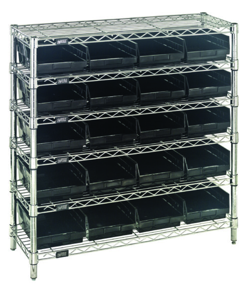 Quantum Storage Wire Shelv in.g Unit W/20 Conductive Bins