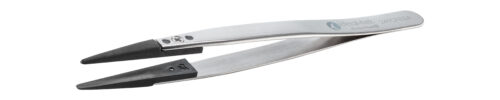 IDEAL-TEK Plastic Repl CF tip tweezers 249CFR.SA,SS Anti-Mag,OAL 130mm-5,12in,(#A249CF tips)