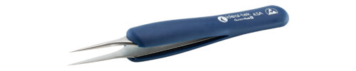 IDEAL-TEK ESD Rubber Grip tweezers 4.SA.DR,SS Anti-Mag,OAL 115mm-4,53in