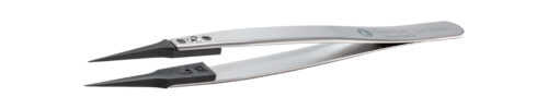 IDEAL-TEK Plastic Repl CF tip tweezers 5UFCFR.SA,SS Anti-Mag,OAL 130mm-5,12in,(#A5UFCF tips)