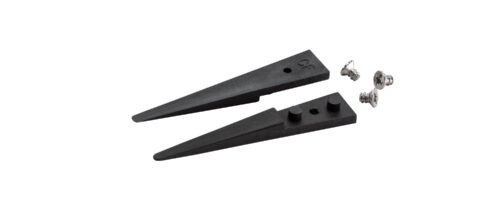IDEAL-TEK Kit of 2 Carbon fiber tips and 3 screws - tips: straight, very fine, round, flat (for #2ACFR.SA-#2AXCFR.SA Tweezers). OAL: 40mm - 1.57". ESD safe