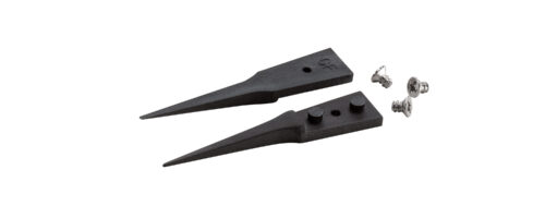 IDEAL-TEK Kit of 2 Carbon fiber tips and 3 screws - tips: straight, very fine, sharp (ffor #5CFR.SA-#5XCFR.SA Tweezers). OAL: 40mm - 1.57". ESD safe